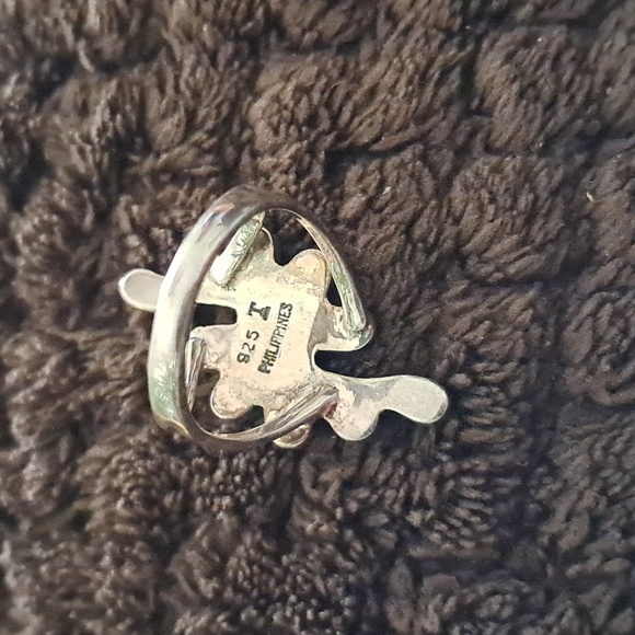 Spiny Oyster Turquoise Set In 925 Sterling Silver. - Picture 5 of 5